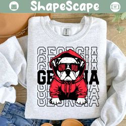 Georgia Bulldog Sunglasses Game Day SVG Download