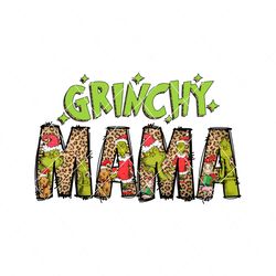 Christmas Grinchy Mama PNG