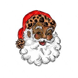 Retro Black Santa African American PNG