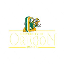 Vintage 90s University Of Oregon Duck Svg