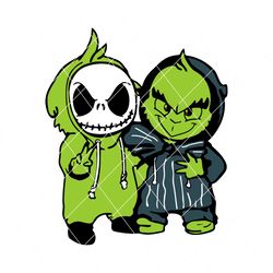 Horror Grinch And Jack Skellington SVG