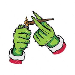Pothead Christmas Cannabis Grinch SVG