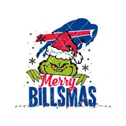 Merry Billsmas Buffalo Football Logo SVG