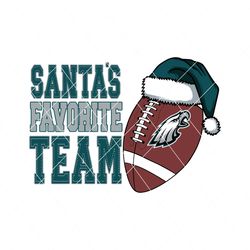 Santas Favorite Football Team Philadelphia Eagles Svg