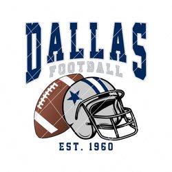 Dallas Cowboys Football Helmet Svg Digital Download