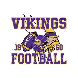 Vintage Vikings Football Helmet Svg Digital Download