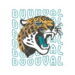 Retro Duuuval Jacksonville Jaguars Svg Digital Download