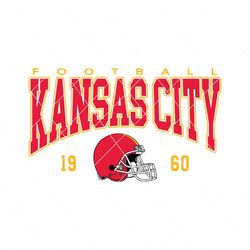 Vintage Kansas City Chiefs Football 1960 SVG File For Cricut
