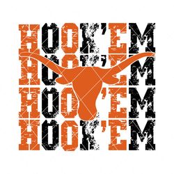 Hook Em Texas Longhorn NCAA Svg Digital Download