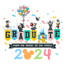 Mouses And Friend Graduate 2024 SVG 1