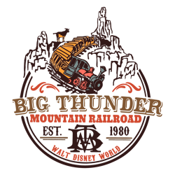 Disney Big Thunder Mountain Railroad Est 1980 SVGs