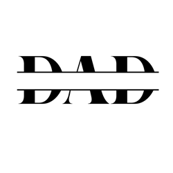 Dad Split Svg, Father Svg, Father's Day