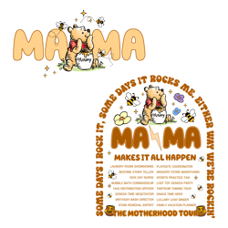 32-The Motherhood Tour Winnie The Pooh Mama PNG