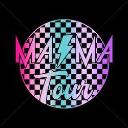 Checkered Mama Tour Lightning Bolt PNG