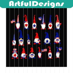 4th of July Gnomes svg, Patriotic Gnomes svg, gnomes svg,american flag svg,independence day, independence day svg, happy