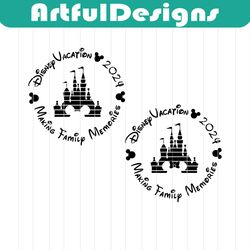 Bundle Magical Kingdom Family Vacation 2024 Svg, Family Trip Svg, Vacay Mode Svg, Svg, Png Files For Cricut Sublimation