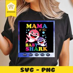 Grandma Of The Baby Shark Birthday, Mama Shark svg, Mother's day svg, mother svg, Files For Cricut, SVG, DXF, EPS, PNG Instant Download