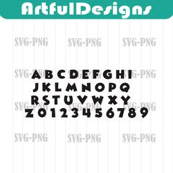 Mickey font, Mickey Font SVG, Mickey letters,mickey font silhouette,