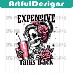 Boujee Expensive Difficult And Talks Back Coffee Mom PNG