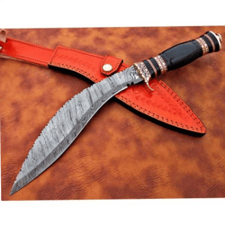A very beautiful handmade Damascus Steel Kukri Knife,,,