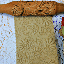 rolling pin embossed,engraved rolling pin, rolling pin handmade,Patterned Rollin