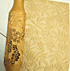Rolling pin for cookies ,rolling pin with a pattern for cookies