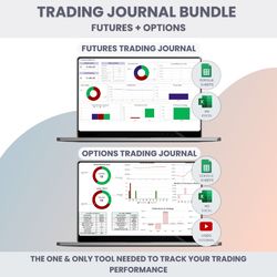 Trading Journals Futures / Options in Google Sheets and Excel Template