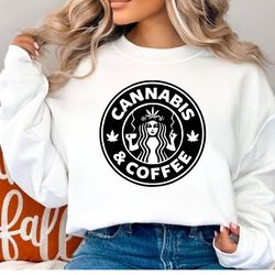 Cannabis & Coffee Women Crew Sweatshirt