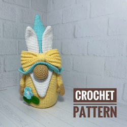Crochet Gnome Pattern, Easter Gnome Crochet Patterns