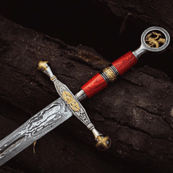 VIKING SWORD dragon swordViking Mythology Damascus Steel Custom Handmade modern sword ,Battle Ready Sword, Gift For Him,