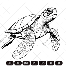 Turtle Svg, Turtle Clipart, Turtle Png, Turtle Head, Turtle vector , Turtle Silhouette, Animals Silhouette, reptile svg,