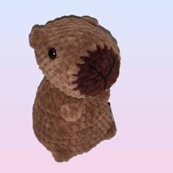 Capybara plush pattern, capybara plush, plushie patterns, baby crochet pattern