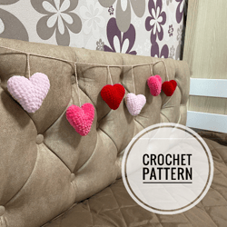 Hearts Garland Crochet Pattern