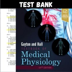 Latest 2023 Guyton and Hall Textbook of Medical Physiology 14th Edition John E. Hall Test bank | All Chapters