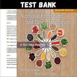 Latest 2023 Nutritional Foundations and Clinical Applications 8th Edition by Michele Grodner Test bank | All Chapters