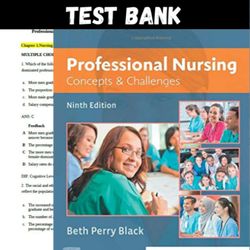 Latest 2023 Professional Nursing: Concepts & Challenges 9th Edition Beth Black Test bank | All Chapters