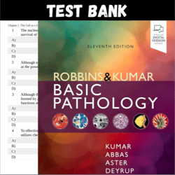 Latest 2023 Robbins & Kumar Basic Pathology (Robbins Pathology) 11th Edition Test Bank | All Chapters Included