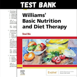 Latest 2023 Williams Basic Nutrition And Diet Therapy 16th Edition by Nix Test bank | All Chapters