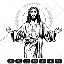Jesus SVG, Jesus svg, Christian SVG image, Christian SVG, faith svg, Bible svg, God svg, cross svg