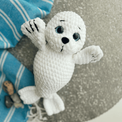 Seal amigurumi crochet pattern - plush seal PDF pattern - crochet stuffed animals