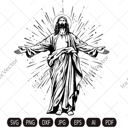Jesus SVG, Jesus svg, Christian SVG image, Christian SVG, faith svg, Bible svg, God svg,Jesus risen