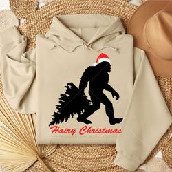 Hairy Christmas SVG, Bigfoot Christmas