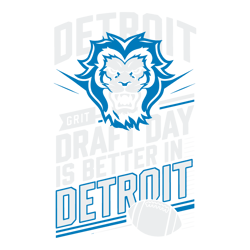 Detroit Grit Football Svg