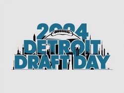 Detroit Skyline Draft Day 2024 Football Svg Digital Download
