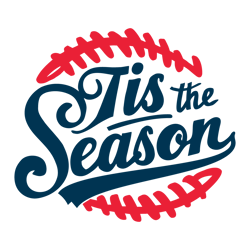 Tis The Season Vintage Baseball Svg