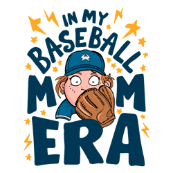 Cute Boy In My Baseball Mom Era Svg Digital Download