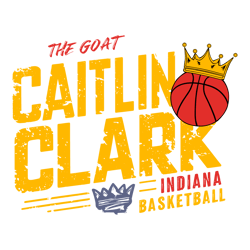 Basketball Crown The GOAT Caitlin Clark Indiana Svg