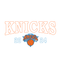2024 Knicks Playoffs Logo New York Basketball Svg