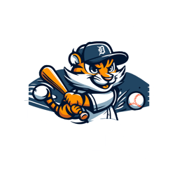 Detroit Tigers Baseball Player Svg Digital Download