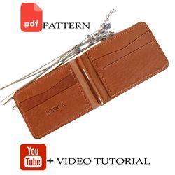 Pattern of a money clip wallet - Leather wallet pattern - Download PDF